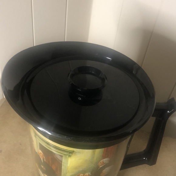 Vintage thermal pitcher Declaration of Independence plastic black with photo - Picture 2 of 8
